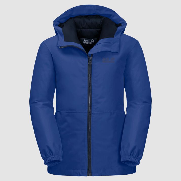 Chamarra Invierno Jack Wolfskin Argon Storm Niños Negros/Azules Mexico-8425197